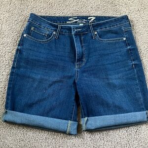 Seven7 Women's Blue Jean Shorts